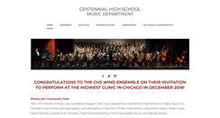Desktop Screenshot of centennialmusic.org